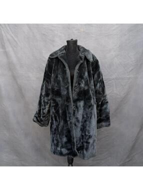 Black Gap Faux Fur Coat